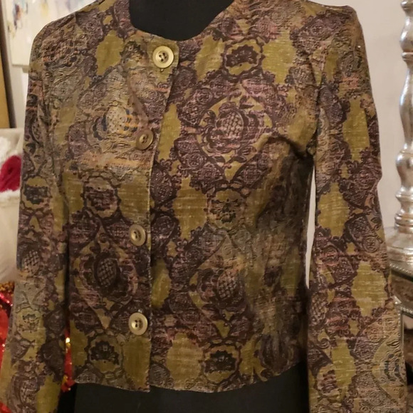 SILVIA Tcherassi velvet jacket size S NWOT - Picture 2 of 5